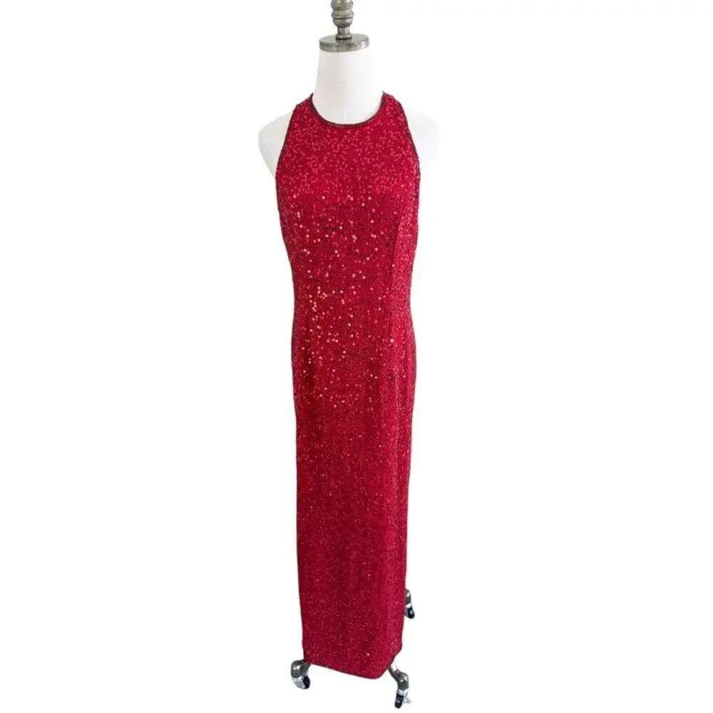 laurence kazar sequin dress VTG Laurence Kazar NY Womens Black Vintage Embellished Sequin Dress, Size S